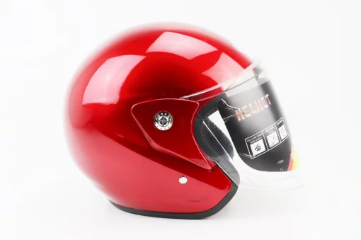 Шлем открытый АТ-666, красный (возможны дефекты покраски), ШОЛОМИ, YQ-360009