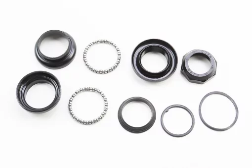 Кермова колонка 1-1/8" (34/28,6x34/30мм) різьбової вилки, чорна H841SW, ВЕЛОЗАПЧАСТИНИ, YQ-411397