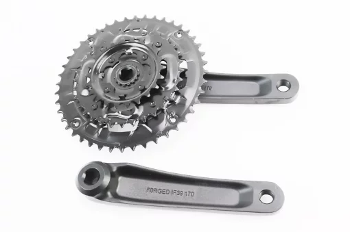 Шатуны "квадрат" 170мм, 44.32.22T MTB, алюминиевые, чёрные NSA-3007, ВЕЛОЗАПЧАСТИНИ, YQ-411400