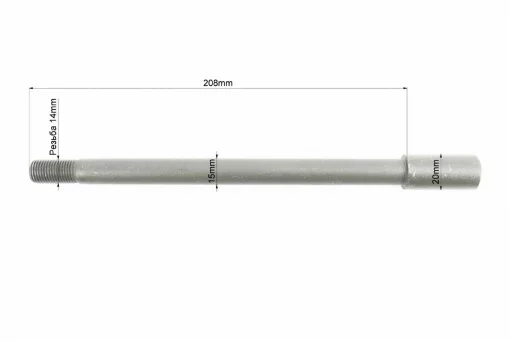 Loncin LX250-15 Вісь колеса переднього d-15мм; L-208мм, LONCIN, YQ-507496