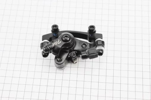 Гальмівний супорт передній (F160/R140мм), чорний, ВЕЛОЗАПЧАСТИНИ, YQ-411524