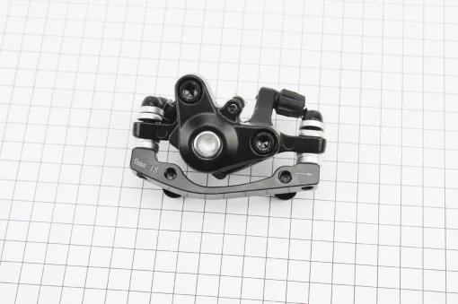 Гальмівний супорт передній (F160/R140мм), чорний, ВЕЛОЗАПЧАСТИНИ, YQ-411524