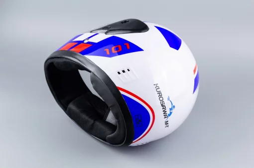 Шлем интеграл HF-101 M, бело-синий, ШОЛОМИ, YQ-360061