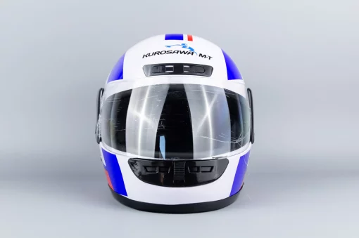 Шлем интеграл HF-101 M, бело-синий, ШОЛОМИ, YQ-360061