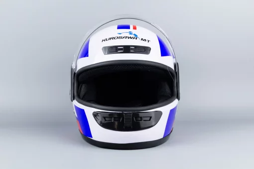 Шлем интеграл HF-101 M, бело-синий, ШОЛОМИ, YQ-360061