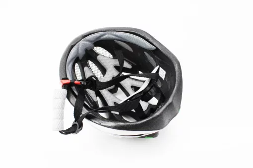 Шлем велосипедный M (54-57 см) съёмный козырёк, 18 вент. отверстий, чёрно-бело-зелёный AV-01, ВЕЛОЕКІПІРУВАННЯ, YQ-408106