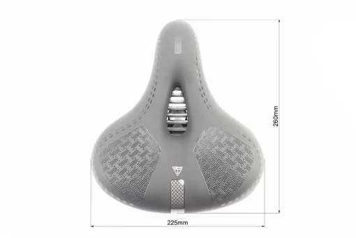 Сиденье ХВЗ 260x225мм, чёрное LIETU, ВЕЛОЗАПЧАСТИНИ, YQ-411527