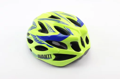 Шолом велосипедний M (54-57 см) знімний козирок, 18 вент. отворів, салатово-синій AVHM-02, ВЕЛОЕКІПІРУВАННЯ, YQ-408125