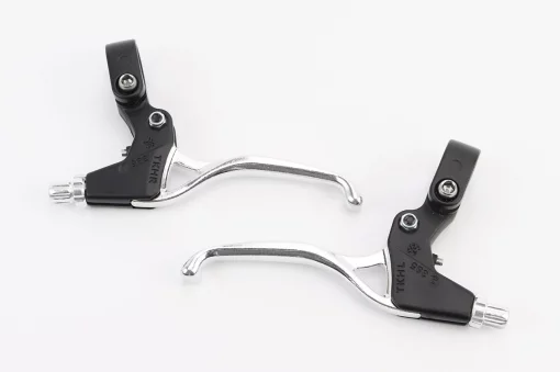 Гальмівні ручки, алюмінієві, чорно-сірі TS384A, ВЕЛОЗАПЧАСТИНИ, YQ-411563