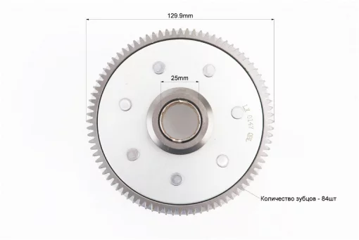Loncin LX300-6 Сцепление, маховик в сборе (6 болтов, маховик 84 зуб.), LONCIN, YQ-507566