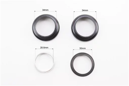 Кермова колонка BMX 1-1/8" (34/28,6x34/30мм) безрізьбової вилки, чорна H878SW, ВЕЛОЗАПЧАСТИНИ, YQ-411710