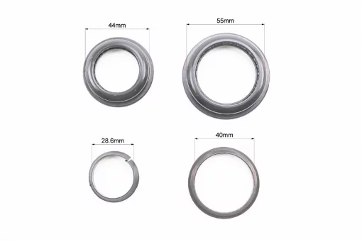 Кермова колонка 1-1/8"x1,5" (44/28,6x55/40мм) безрізьбової вилки, напівінтегрована, чорна H156, ВЕЛОЗАПЧАСТИНИ, YQ-411712