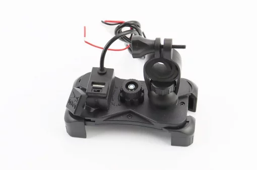 Держатель телефона на руль с чёрным рисунком+USB зарядка (миним. размер телефона 60x124мм, макс. размер 80x160мм) тип 2, РІЗНЕ,