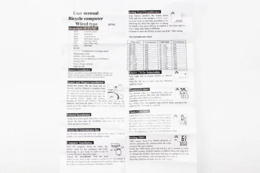 Велокомпьютер 15-функций, проводной, 1,5" дисплей, чёрный YS-468B (без батареек), ВЕЛОАКСЕСУАРИ, YQ-409020