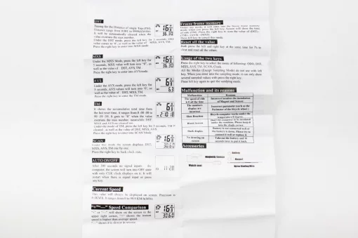 Велокомпьютер 15-функций, проводной, 1,5" дисплей, чёрный YS-468B (без батареек), ВЕЛОАКСЕСУАРИ, YQ-409020