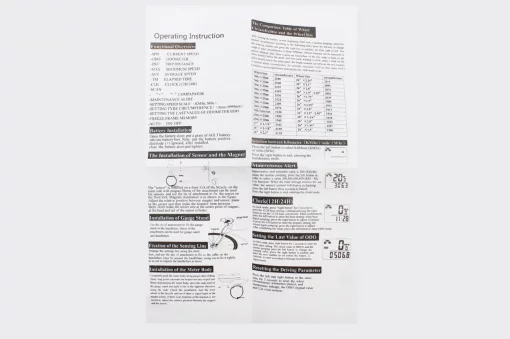 Велокомп'ютер 15-функцій, дротовий, чорний (без батарейок), ВЕЛОАКСЕСУАРИ, YQ-409049