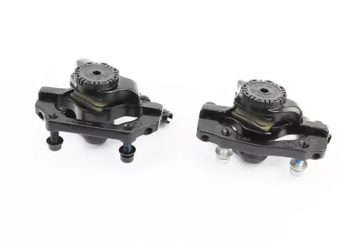 Гальмо Disk-brake переднє (F160/R140мм)+заднє (F180/R160мм), диски 160мм, кріпл. 6 болтів, чорні DX-2005, ВЕЛОЗАПЧАСТИНИ,