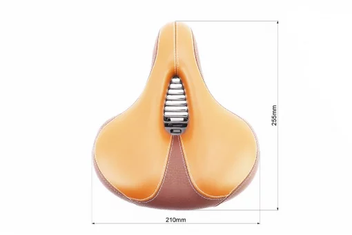 Сиденье ХВЗ 255x210мм, коричневое AZ-109BF-9T, ВЕЛОЗАПЧАСТИНИ, YQ-411848