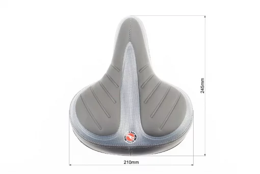 Сиденье ХВЗ 245x210мм, чёрно-серое AZ-92BF-3Q, ВЕЛОЗАПЧАСТИНИ, YQ-411851