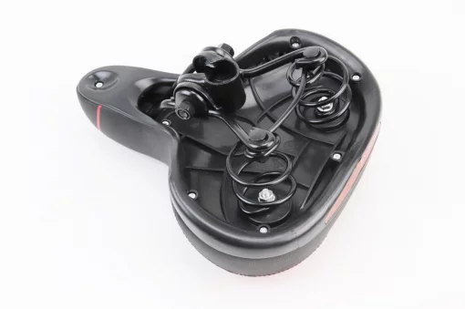 Сиденье ХВЗ 250x210мм, чёрно-красное XS, ВЕЛОЗАПЧАСТИНИ, YQ-411854