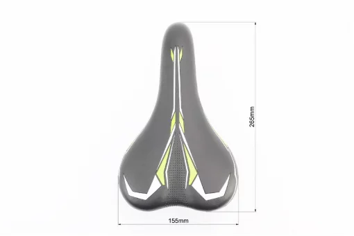 Сидіння MTB 265x155мм, чорно-зелене AVY-6632, ВЕЛОЗАПЧАСТИНИ, YQ-411867
