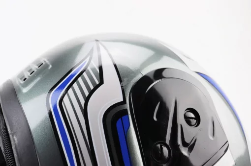 Шолом інтеграл з коміром HK-221, сірий з малюнком, ШОЛОМИ, YQ-360151