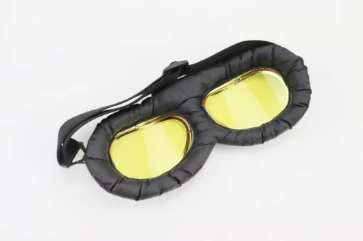 Очки "РЕТРО", чёрно-серебристые (жёлтое стекло), MT-006, ШОЛОМИ, YQ-360185