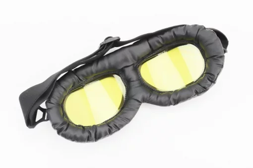 Очки "РЕТРО", чёрные (жёлтое стекло), MT-006, ШОЛОМИ, YQ-360188