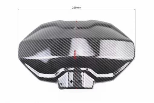 Крило заднє універсальне, графітне кріплення на один бік з регулюванням нахилу (бризковик) TUNING, карбон, ЗЧ-МОТО, YQ-354374