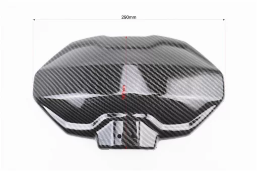 Крыло заднее универсальное, красное крепление на одну сторону с регулировкой наклона (брызговик) TUNING, карбон, ЗЧ-МОТО,