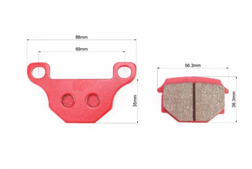 Гальмівні колодки (дискові) Viper-125J; V150A/Suzuki GS-125; GX-125; SJ-125/Wuyang Wy-125/Branson, ЗЧ-МОТО, YQ-508077