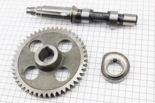 Распредвал+шестерня Z-15, d-20мм+шестерня Z-48, d-24мм+кулачок+подшипник 6205 R175A/R180NM, D175/180N, YQ-603009