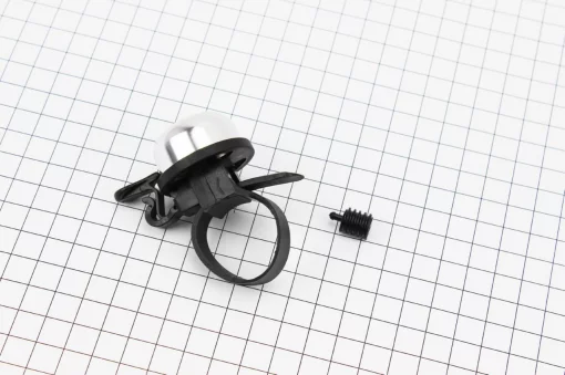 Дзвінок механічний (алюміній-пластик), кріпл. на хомуте, ВЕЛОАКСЕСУАРИ, YQ-409267