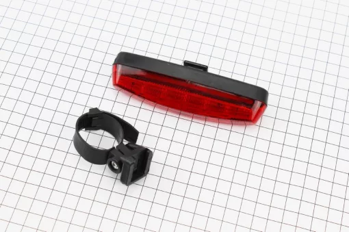 Фонарь задний 5 диодов, крепл. на хомуте, 753 (без батареек), ВЕЛОАКСЕСУАРИ, YQ-409275