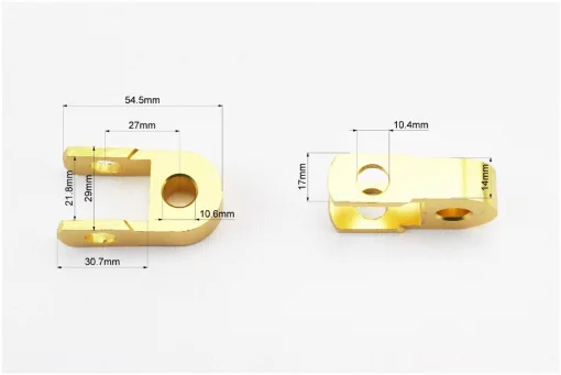 Удлинитель заднего амортизатора 27мм к-кт 2шт+болты+гайки, жёлтый, ЗЧ-МОТО, YQ-354459