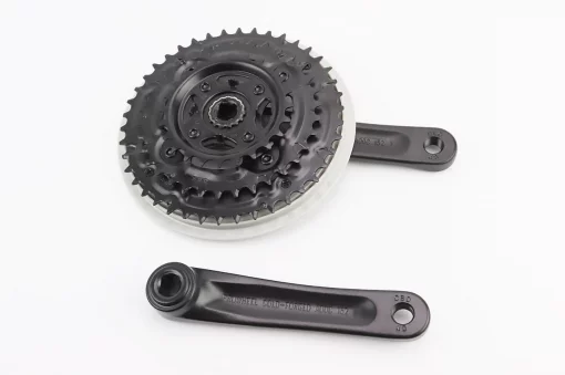 Шатуны "квадрат" 152мм, 42.34.24T MTB, алюминиевые, чёрно-серый MA-AC49, ВЕЛОЗАПЧАСТИНИ, YQ-412031