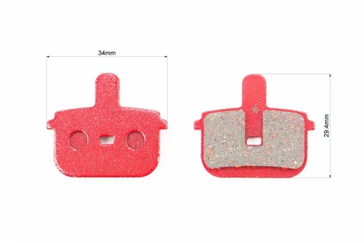 Гальмівні колодки Disk-brake (Kugoo G-Booster,M5,V1,G2 Pro, Bolids Boli-BB8-5), червоні YL-1059, ВЕЛОЗАПЧАСТИНИ, YQ-412043