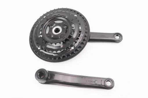 Шатуны "квадрат" 170мм, 42.34.24T MTB, чёрные BL 05, ВЕЛОЗАПЧАСТИНИ, YQ-412048