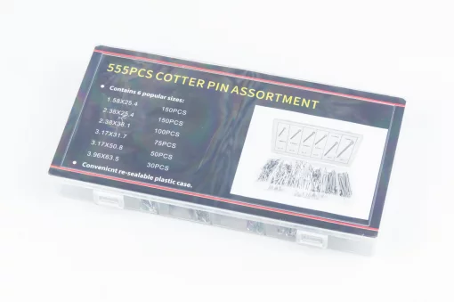 Набор шплинтов игольчатых (L-25,4;d-1,58, L-25,4;d-2,38, L-38,1;d-2,38, L-31,7;d-3,17, L-50,8;d-3,17, L-63,5;d-3,96) 6 видов,