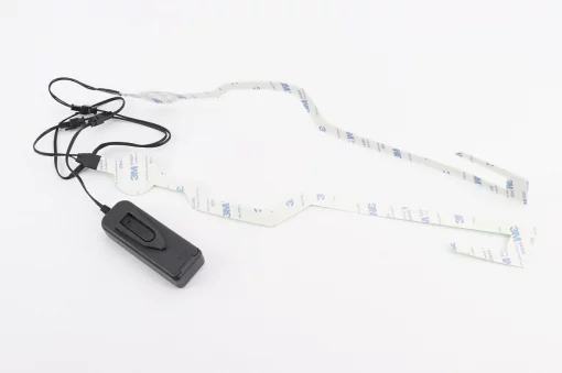 Підсвічування LED на мото шолом, 3 режими, зелене (без батарейок), ШОЛОМИ, YQ-360330