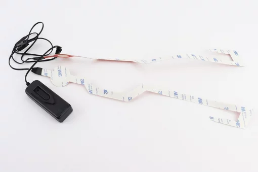 Подсветка LED на мото шлем, 3 режима, красная (без батареек), ШОЛОМИ, YQ-360331