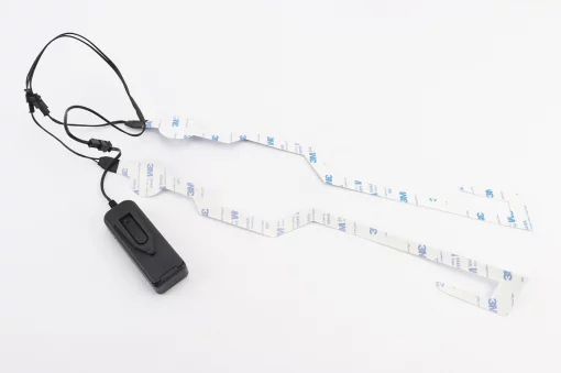 Подсветка LED на мото шлем, 3 режима, синяя (без батареек), ШОЛОМИ, YQ-360332