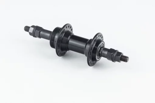 Втулка задняя MTB алюминиевая 14Gx36H под вольнобег, V-brake, 2 пром-подшипники 6200 2RS, крепл. гайка, чёрная RH-201,