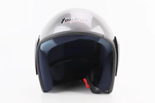 Шлем открытый HK-215, CЕРЫЙ с синим рисунком (незначительные отличия рисунков), ШОЛОМИ, YQ-360344