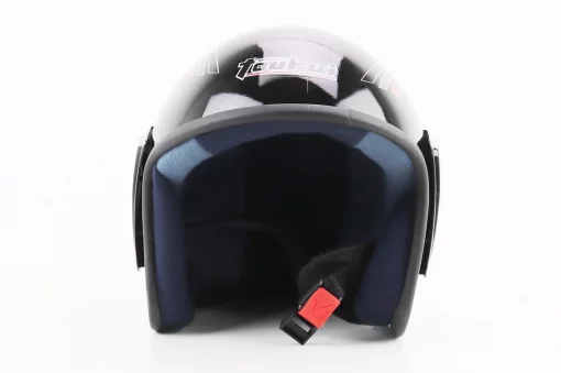 Шлем открытый HK-215, чёрный с красно-серым рисунком (незначительные отличия рисунков), ШОЛОМИ, YQ-360345