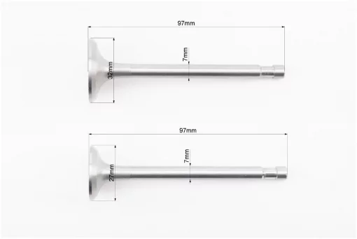 Клапани впускний (H-97; D-32; d-7), випускний (H-97; D-27; d-7) к-кт 2шт R175A/R180NM, D175/180N, YQ-603127