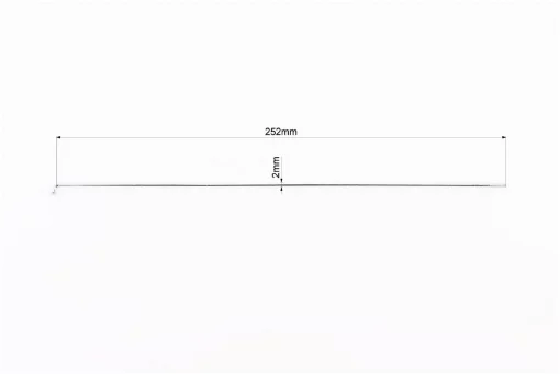 Спица 14Gx252мм, хром, ВЕЛОЗАПЧАСТИНИ, YQ-412119