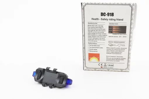 Фонарь универсальный 5 диодов 15 lumen, Li-ion 3.7V 330mAh зарядка от USB, влагозащитный, синий BS-216/DС-918, ВЕЛОАКСЕСУАРИ,