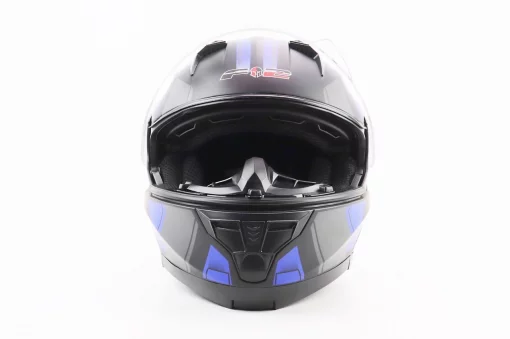 Шлем модуляр с откидным подбородком, выдвижные очки BLD-162 S (55-56см), чёрно-синий мат, ШОЛОМИ, YQ-360396