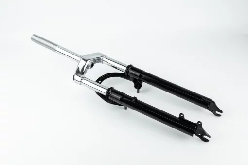 Вилка 26" амортизационная, с резьбой 1" (25,4мм), шток 190мм, с ходом 60мм, V/Disk-brake, чёрная, ВЕЛОЗАПЧАСТИНИ, YQ-412211